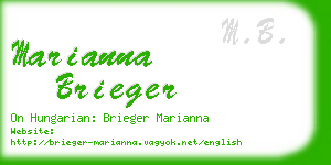 marianna brieger business card